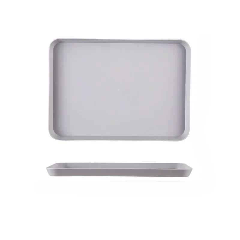 Пластиковый поднос для ресторана, нескользящий поднос для хранения продуктов, кухонный ящик для хранения, поднос для чая и фруктов, домашний поднос для десертов