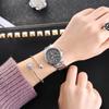 Fashion Women Stainless Steel Love Analog Quartz Round Wrist Watch