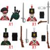 Средневековые фигурки, строительные блоки, британская война роз, военный тяжелый бронированный рыцарь, солдат, замок, оружие, щит, игрушки MOC