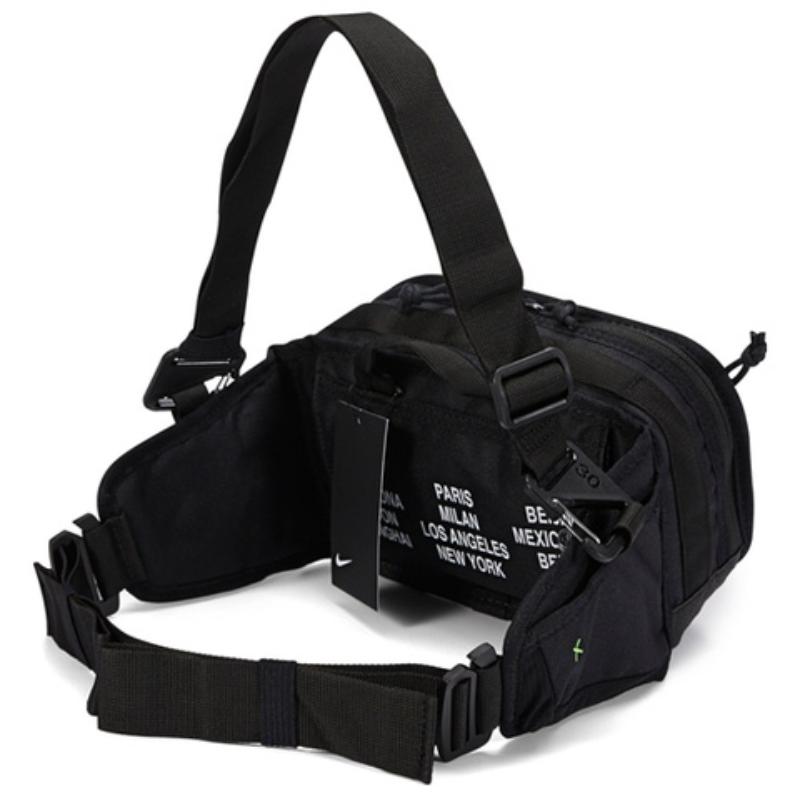 Nike Тканевые Сумки Сумка на Плечо Сумка Кроссбоди Обычная Мужская Черная Повседневная DH3079-010