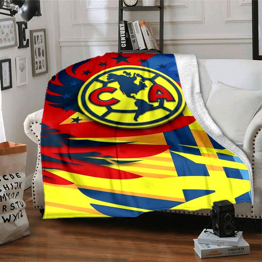 Club América Print Flannel Blanket High Quality Warm Comfortable Cover for All Seasons Perfect for Gifts Home Decor