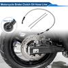 Motoforti 70cm Motorcycle Brake Clutch Oil Hose Line  Silver Tone