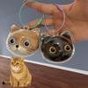 Cat Shaped Cat Fur Storage Pendant Handmade Creative Keychain  Cat Hair Memorial