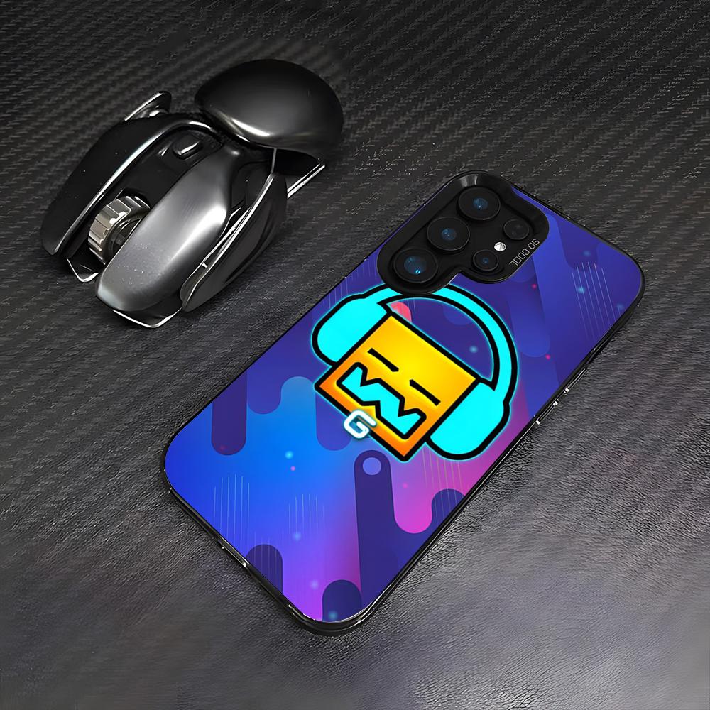 Чехол для телефона G-Geometry Dash Game для Samsung A25 A33 5G A54 A36 A35 A56 A52 A14 Ударопрочный Цветной Чехол