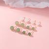 Natural Hetian Jade Earrings Are Simple, Versatile, Small, Exquisite, High-end Earrings In Summer Versatile Trendy