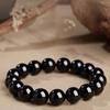 Natural Obsidian Beaded Bracelet Light Luxury High-end Simple Bracelet Niche Versatile Fashion Jewelry