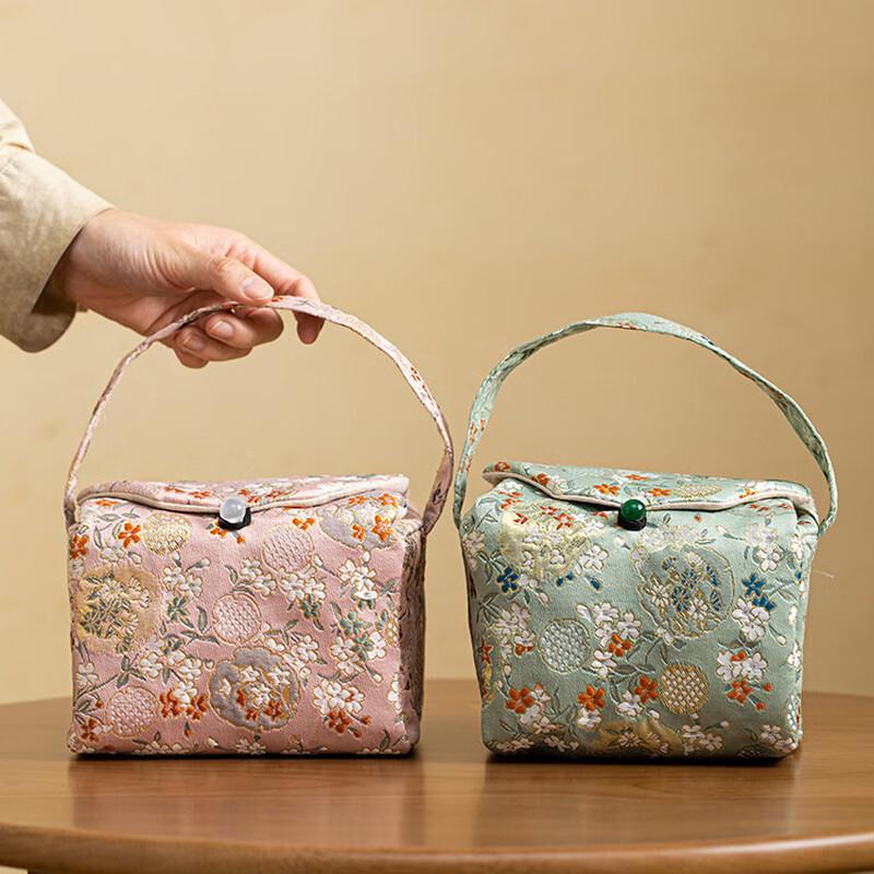 Портативная хлопковая сумка для хранения чайного набора Changqi