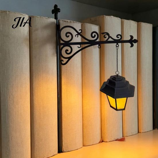 Bookshelf Lighting Vintage Lantern/Ghost Light, Metal Desk Lamp with Warm Lighting, Cozy Reading Corner Retro for Book Lovers & Library Study