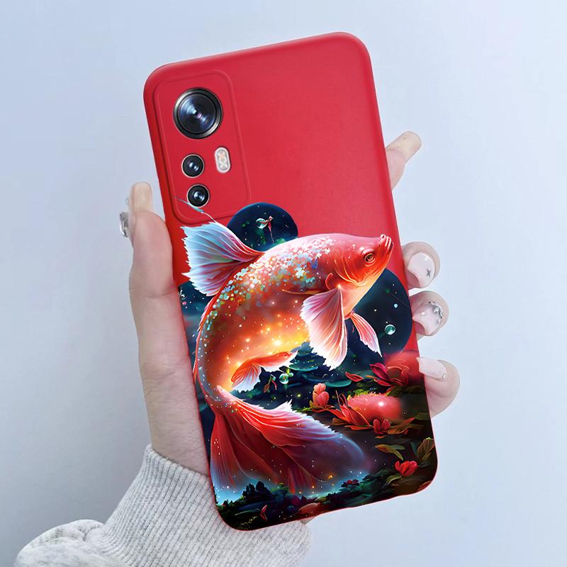 Чехол для Xiaomi 12 12X Для Xiaomi Mi 12 Pro Девочка с цветами Новый дизайн Задняя крышка Корпус Для Mi12 12Pro Мягкий силикон Funda Чехол