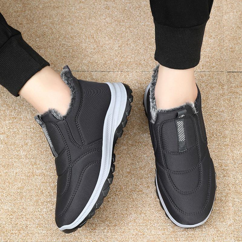 Fashion Comemore 2025 Winter Women Cotton Shoes New Casual Slip On Women Warm Comfortable Sneakers Fashion Outdoor Furry Vulcanize Shoes