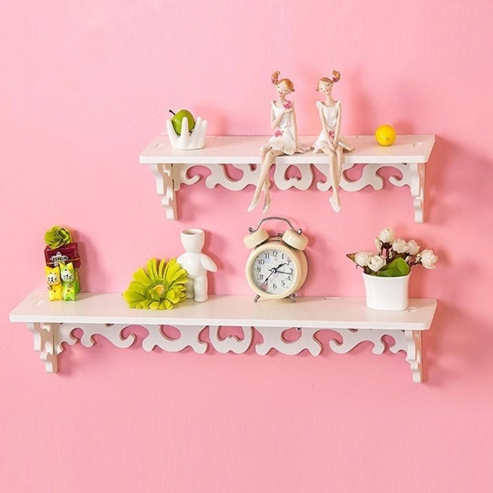 Винтажная резная полая деревянная настенная стойка, полка, держатель для хранения, домашний декор