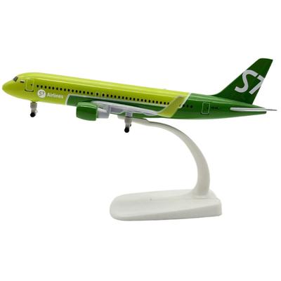 20 см A320 Сибирские Авиалинии S7 Модель самолета Игрушка Металлическая копия Модель самолета Симуляция Пассажирский самолет Статический Подарок для детей