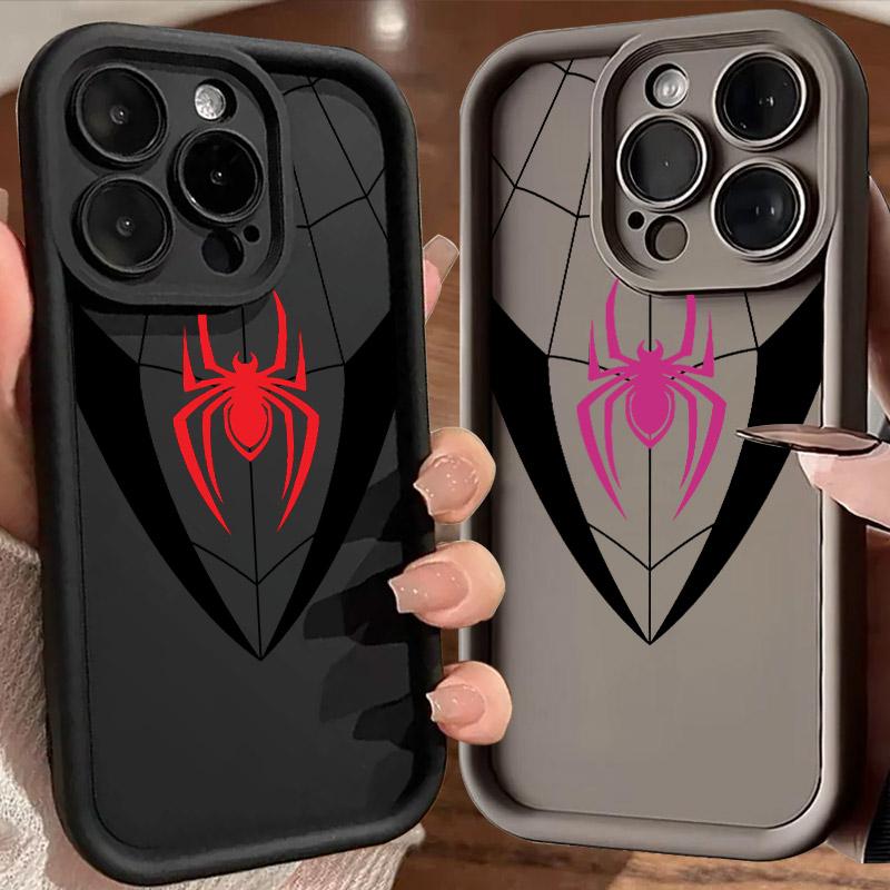 Spiderman LOGO Phone Case For iPhone 17E 11 12 13 14 15 16 17 Pro Max Fundas iPhone For 17 Air Plus 16e 13 Silicone Back Cover