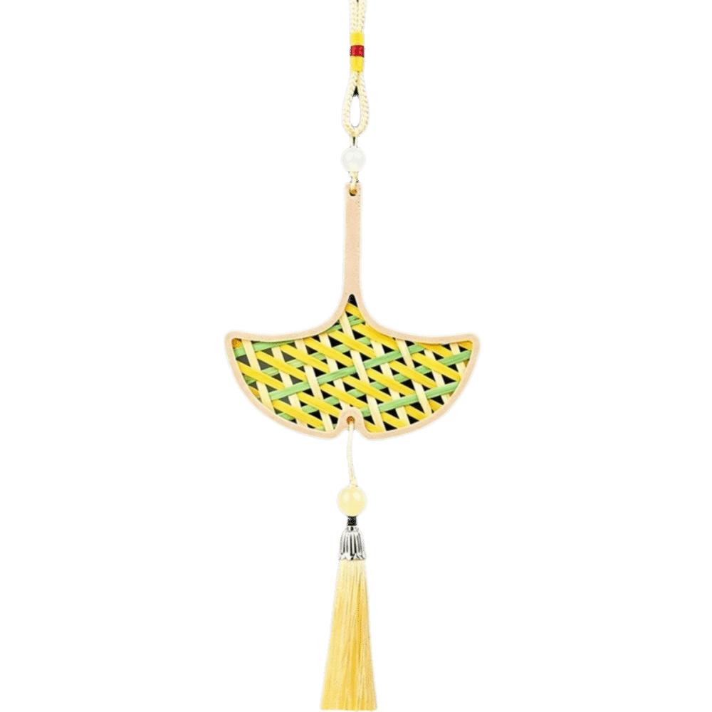 Zongzi Bamboo Pendant Material Kit Handmade Wind Chime Kit  Courtyard Decor