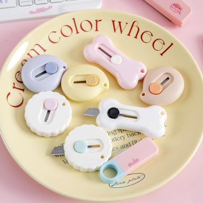 1 шт. Kawaii мини-карманный медведь INS универсальный нож коробка нож резак для бумаги ремесленная упаковка канцелярские принадлежности