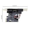 1 шт. Rs232 Com Pci-E Pci Для Express Expansion Adapter Автомобильные DIY Аксессуары Pcie на 2 Последовательных Db9 Карту