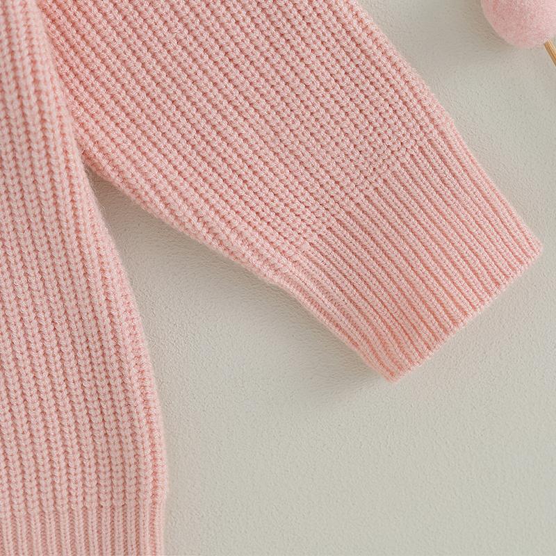 Свитер для маленьких девочек, 6 месяцев, 12 месяцев, 1 год, 2 года, 3 года, 4 года, 5 лет, 6 лет, пуловеры с круглым вырезом и длинными рукавами с вышивкой букв, осенне-зимняя повседневная одежда, топы