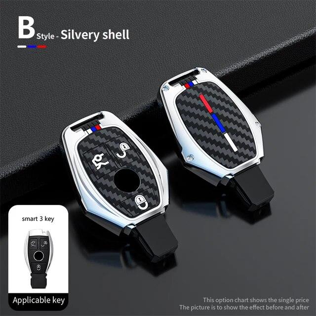 Чехол для дистанционного ключа автомобиля из цинкового сплава, брелок для Mercedes Benz ACES Class GLA CLA GLK GLC CLS W204 W463 W176 W251 W205 AMG