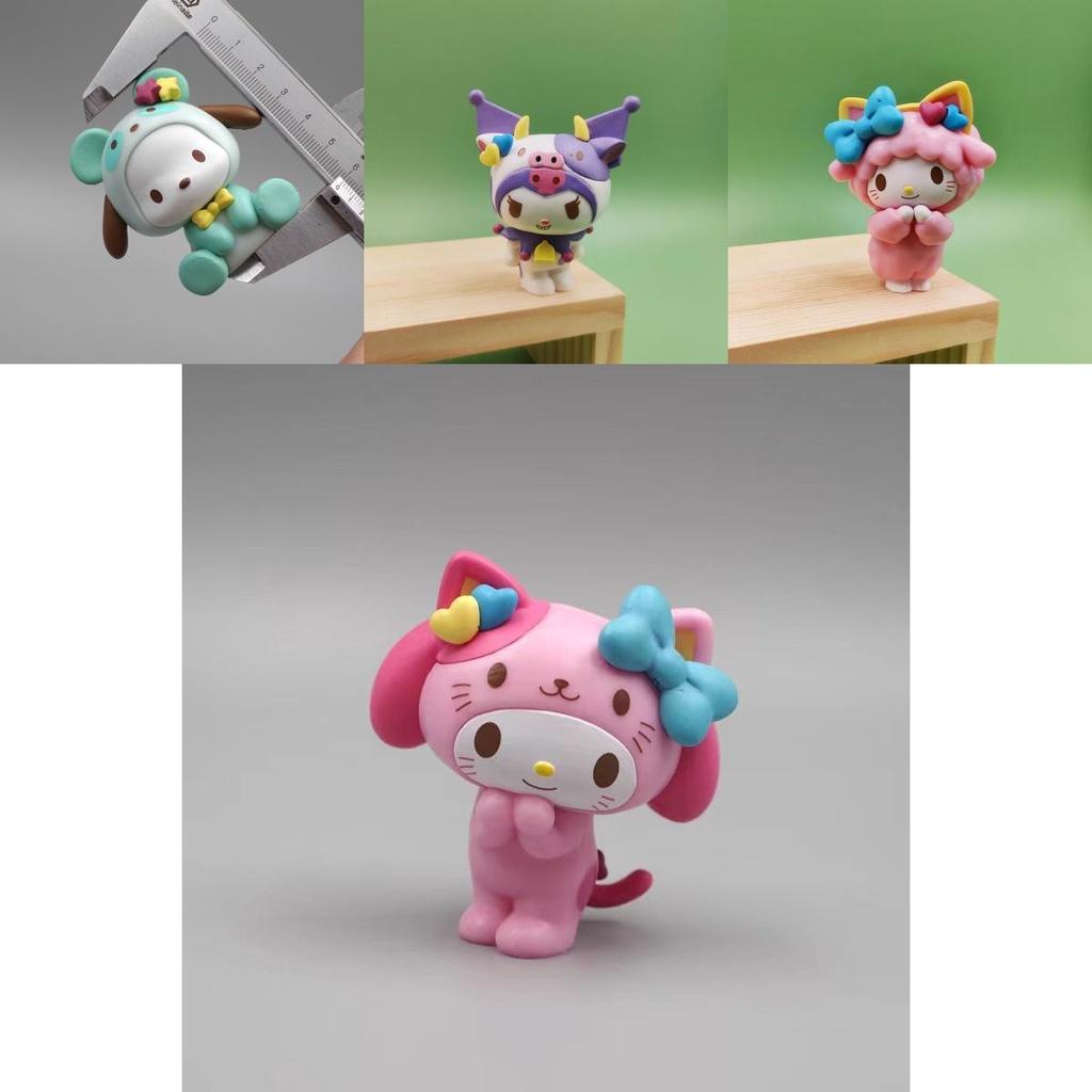 Handmade Kuromi My Melody Figure Little Devil Doll For Kids' Room Decor