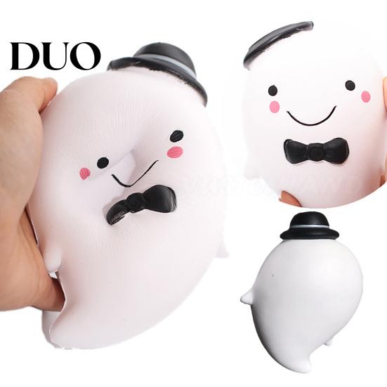 Ghost Themed Sensory Toys 1/2/3Pcs Halloween Gentleman Squeeze Toy, Bow Stress Kids Relief Toy Decompression Desk Party Favors Adults