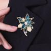 Temperament Flower Brooch For Women Girls Elegant Exquisite Brooches Versatile Shiny Corsage Clothing Accessories Gifts
