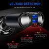 Car Cigarette Lighter USB Splitter Plug Converter For Cigarette Digital Display Voltmeter Fast Charging Mobile Phones Adapter