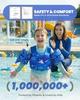 Детский спасательный жилет Gogokids с нарукавниками, 15-30 кг, сертифицирован по EN 13138-1, жилет для плавания для детей от 2 до 6 лет, надувной жилет для малышей без необходимости надувания w