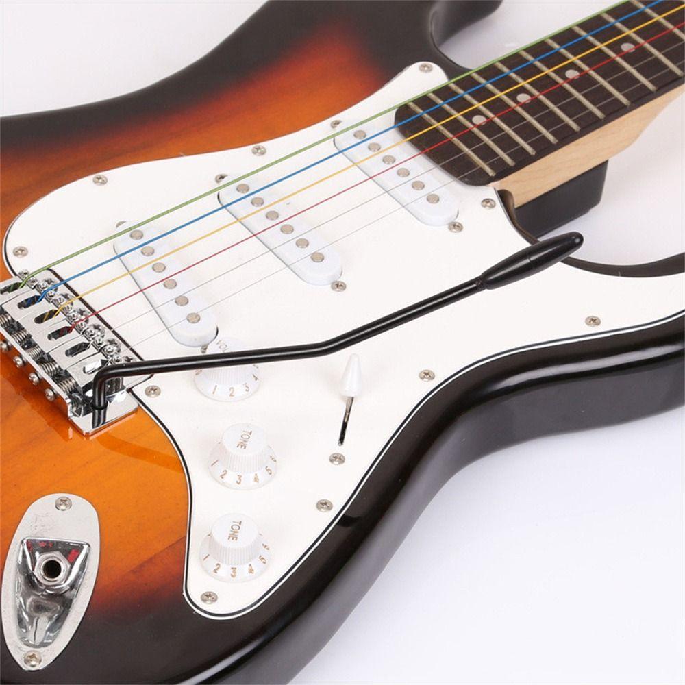 Black/White Tremolo Arm Guitar Crank Handle Whammy Bar  For Fender & Squier Strat