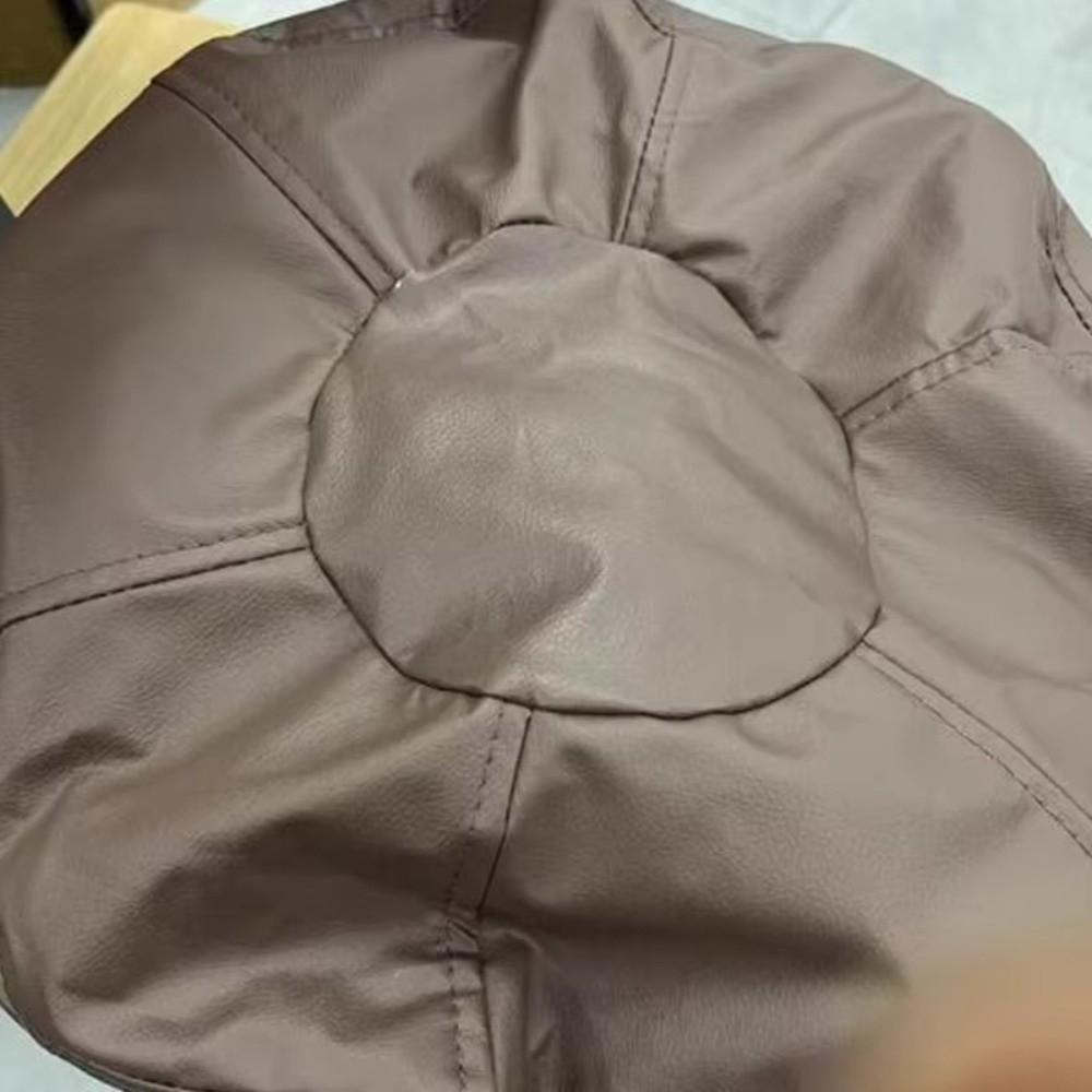 Large Capacity Pumpkin Pouf Cover Non-Slip Sofa Stool Cover Thicken Leather Pouf Toy Storage