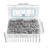 500Pcs Blind Rivets 3/32" 1/8" 5/32" 3/16" 1/4" SAE Open End Assorted Rivet Set for