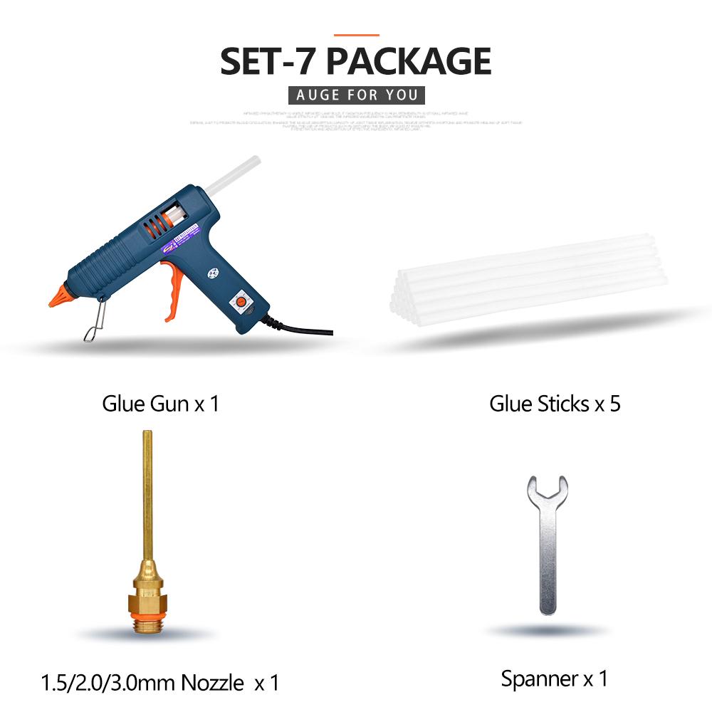 150 Вт термоплавкий клеевой пистолет с контролем температуры для дома, DIY, промышленное производство, использование 11 мм, клеевые стержни, сопло из чистой меди