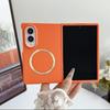 Простой магнитный чехол для телефона с ощущением кожи для Samsung Galaxy Z Fold8 Fold 8 Широкая ударопрочность для Magsafe Защита краев Тонкая крышка