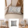 Modern Minimalist Sofa Pillow Cover With Floral Pattern In Polyester Fabric For Living Space