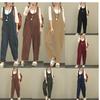 European and American Spring Loose Fit Pocket Jumpsuit