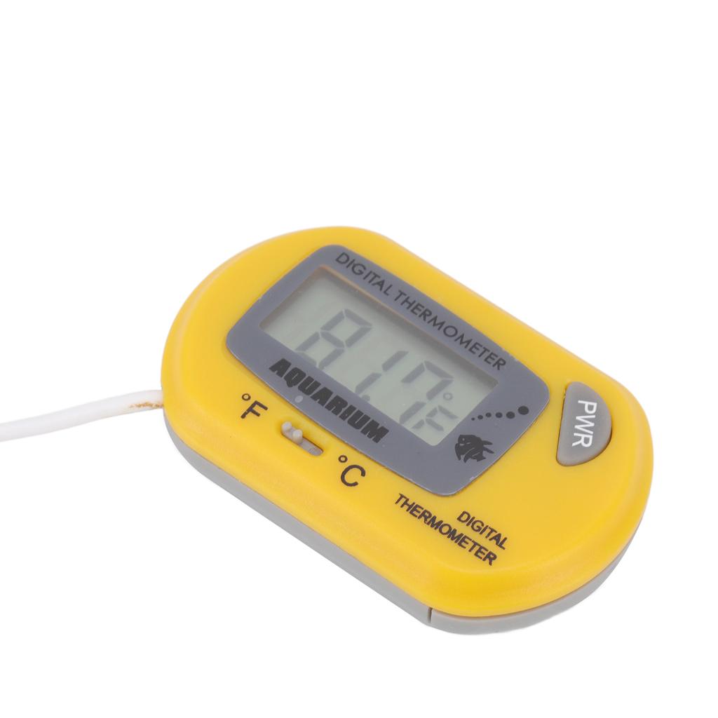 Aquarium Thermometer LCD Digital Fish Water Terrarium Temperature with Suction Cup