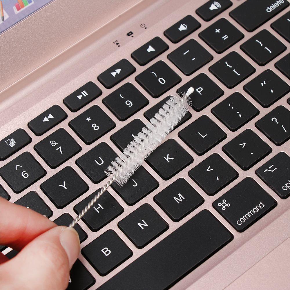 1/5PCS New Stainless Steel Spiral Handle Soft Cleaning Tools Bottle Brush Straw Cleaner Water Cup