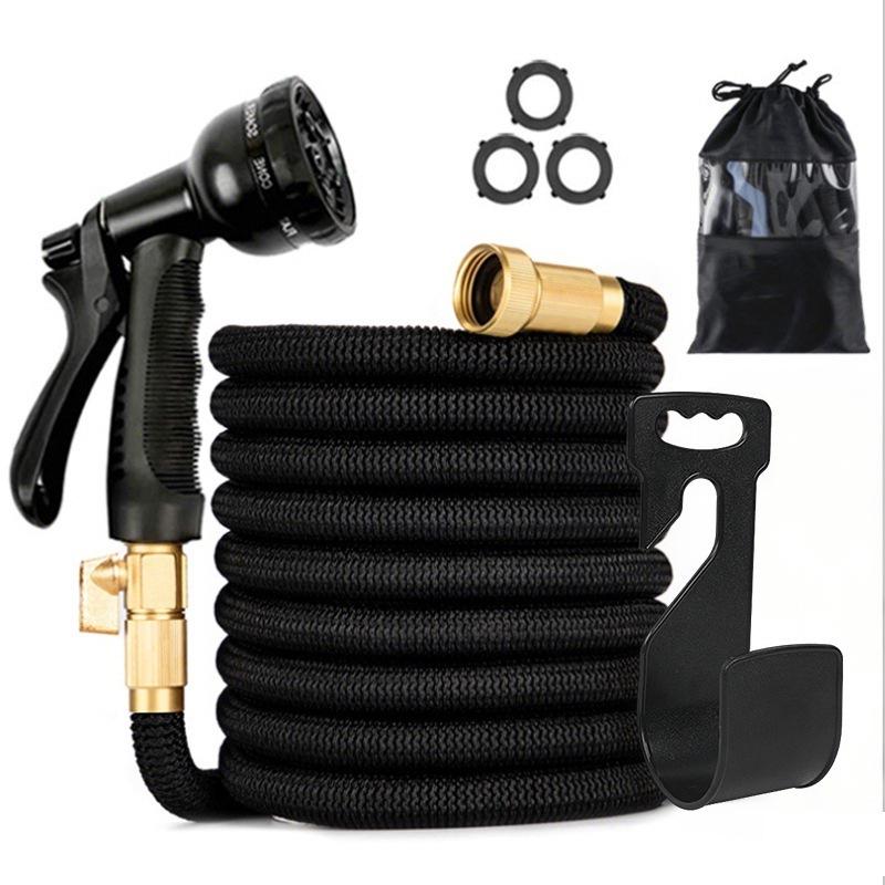 High-Pressure Retractable Garden Water Hose & Magic Spray Gun for Car Wash