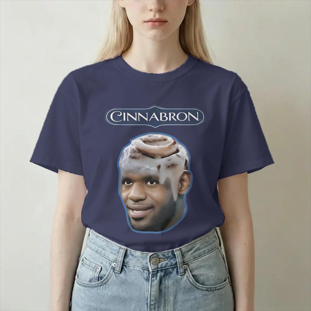Unisex Unisexs Tshirt Cinnabron Funny Meme Vintage 100 Cotton Tees Short Sleeve T Shirt Round Collar Tops Printed