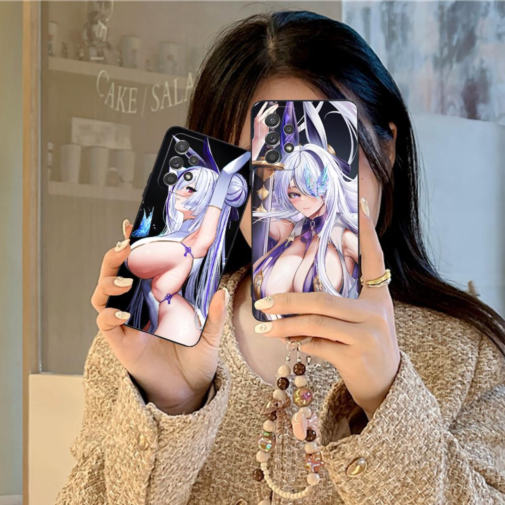 Матовый ТПУ чехол для мобильного телефона Azur Lane Unzen для Samsung Galaxy M55 54 42 35 34 33 32 23 22 15 14 13 12 F55 5G Цветная крышка
