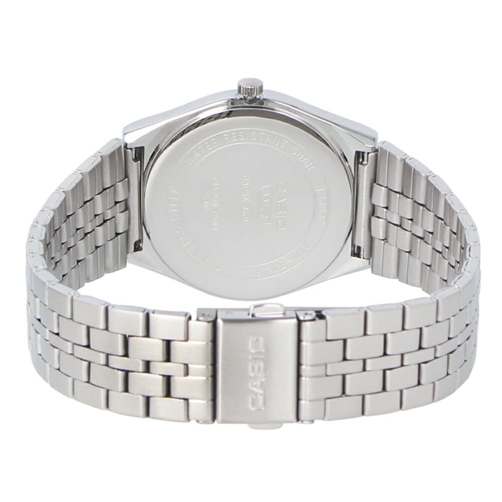 Casio MTP-B145D-4A2 Unisex Quartz Analog Wristwatch Silver Red