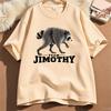 Trendy Unisex Unisex Tshirt Jimothy Raccoon Graphic T Shirts Cotton Short Sleeve Round Neck Tee Shirt Streetwear Unisex Unisex Clothing