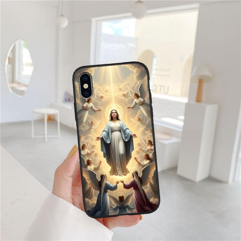 BF115 Virgen Maria Phone Case for Samsung Galaxy M06 M15 M16 M35 M55 M56 A36 A42 A50 A50S A51 A52 A32 A33 A05 A05S A06 A16 A20