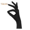 100Pcs Black Nitrile Disposable Gloves Medical Exam Latex Powder-Free Food Safe Textured Fingertips Anti-Slip Design Thick Gloves for Beauty Tattoo