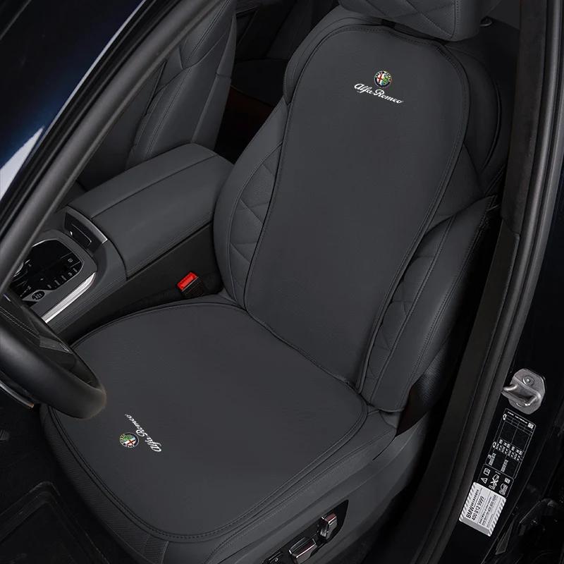 Для Alfa Romeo Колпачки на диски Автомобильная ледяная шелковая накидка на сиденье Аксессуары для салона Колпачок на диск Для Alfa Romeo 147 156 159 166 Mito Giulia Stelvio GT Giuli