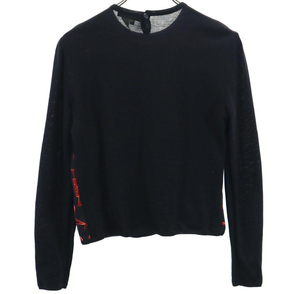 CELINE made in Italy Overall handle Long sleeve design sweater 38 knit Women Used