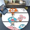 Gumball Cartoon pattern round rug,Carpet Rug for Living Room Bedroom Playroom ,Non-slip Floor Mat,Holiday Gifts and Birthday Gifts.