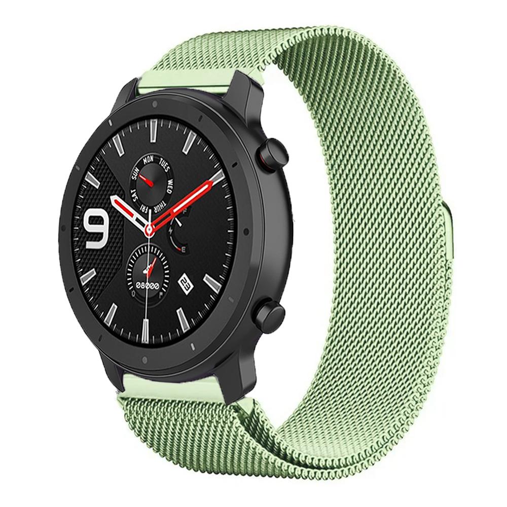 20 мм 22 мм Магнитный миланский ремешок для Amazfit Active 2/GTS 4 3 mini/GTR 47 мм Металлический браслет для Amazfit Balance 2 1/Bip 6 Ремень