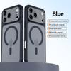 Магнитный матовый тонкий чехол для телефона Magsafe iPhone 17 Air 16 15 14 13 Pro Max 17Pro 16Pro Ударопрочный Съемный объектив Беспроводная зарядка Защитная крышка