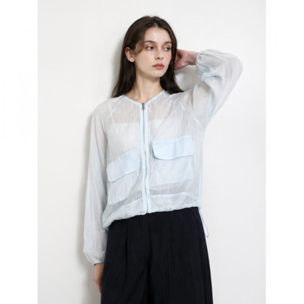 CreSSon Men S Airy Sheer Pocket blouSon Jacket