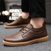 Модная деловая обувь для мужчин Тренд Маленькая кожа Осень Платформа Мода Повседневная Новая Дизайнерская обувь Дерби Мужская Низкий верх Рабочая Мужская